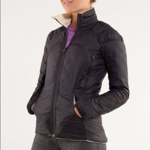 Lululemon Turn Around Jacket Polar Cream Black